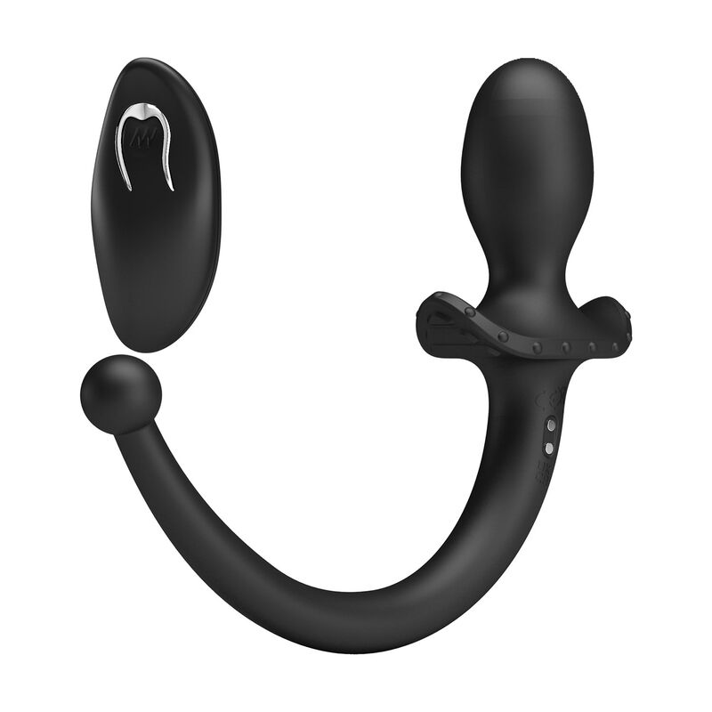 Kabelloser Anal- und Perineum-Vibrator mit Fernbedienung, Schwarz – Bild 3