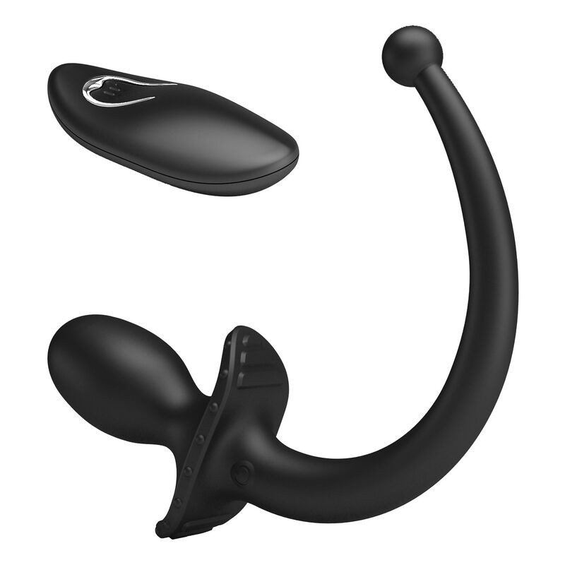 Kabelloser Anal- und Perineum-Vibrator mit Fernbedienung, Schwarz – Bild 7