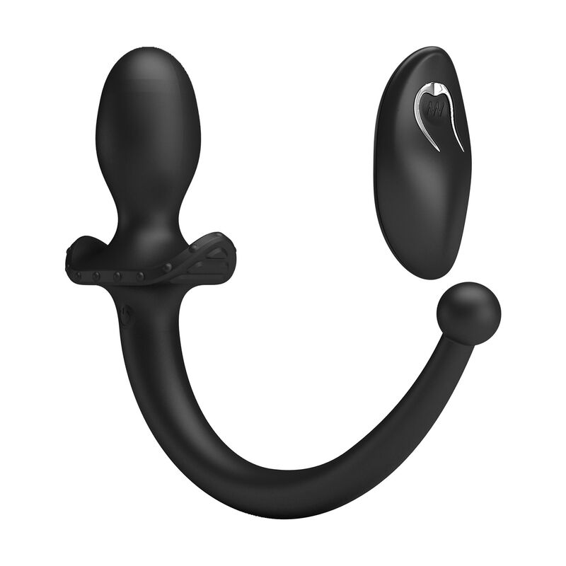 Kabelloser Anal- und Perineum-Vibrator mit Fernbedienung, Schwarz – Bild 4