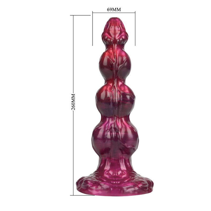 Primal Beastlord Pink Translucent Fantasy Silikondildo 26 cm Ø 5 cm – Bild 6