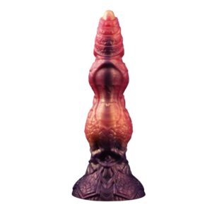 Savage Beastlord Dreifarbiger Fantasy-Silikondildo 24 cm Ø 5 cm