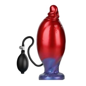 Shadow Behemoth Zweifarbiger Aufblasbarer Fantasie-Silikondildo 22 cm Ø 5 cm