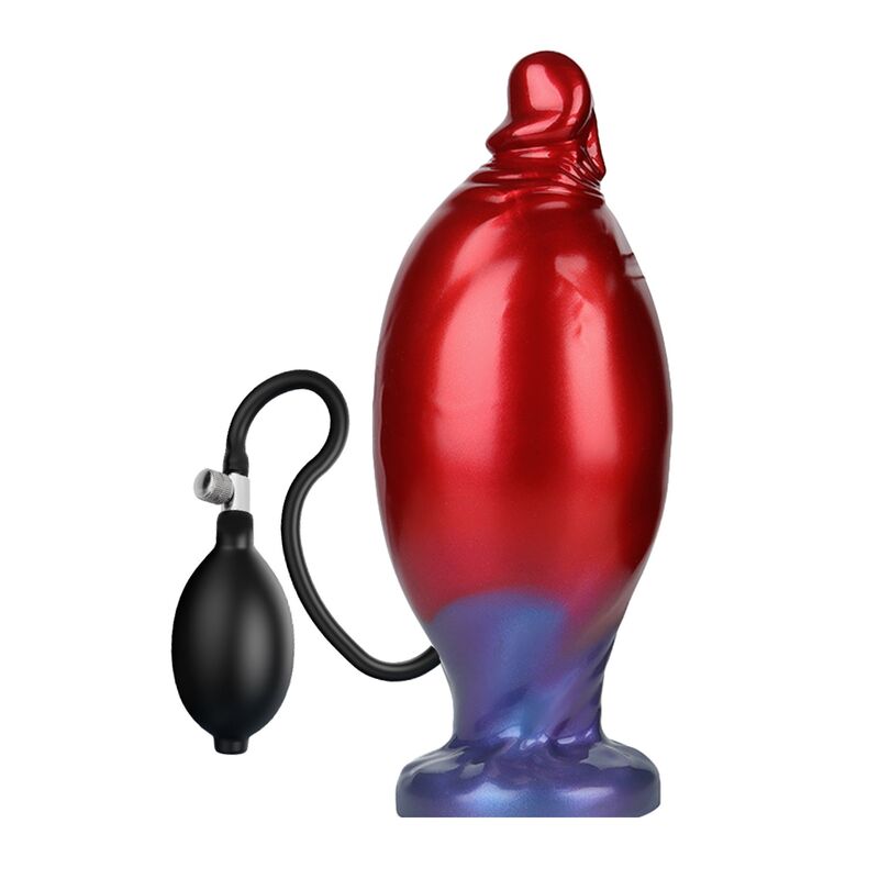 Shadow Behemoth Zweifarbiger Aufblasbarer Fantasie-Silikondildo 22 cm Ø 5 cm