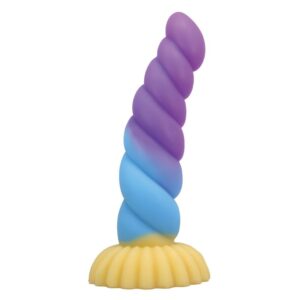 Einhorn Dreifarbiger Fantasie-Silikondildo 22 cm Ø 5 cm