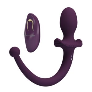 Pretty Love – Lioea Vibrierender Analplug mit Schwanz, 12 Funktionen, Lila Fernbedienung