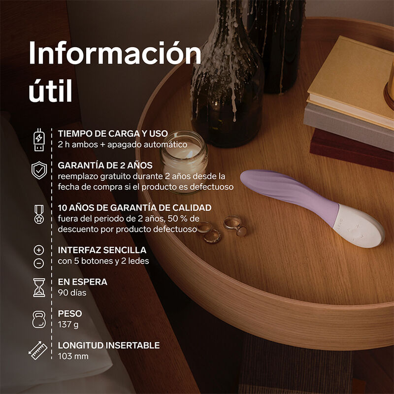 Mona Twist Wiederaufladbarer, App-Gesteuerter g-Punkt-Vibrator Lavendel – Bild 8