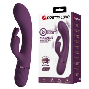 Pretty Love – Rocco Wiederaufladbarer Hasenvibrator mit 10 Funktionen, Lila